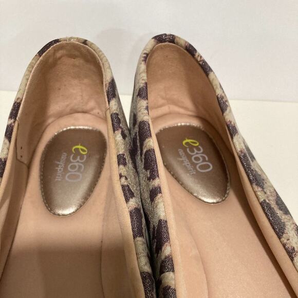 EASY SPIRIT e360 Madella Pointy Toe Flats Leopard Size 8.5 - Picture 3 of 5